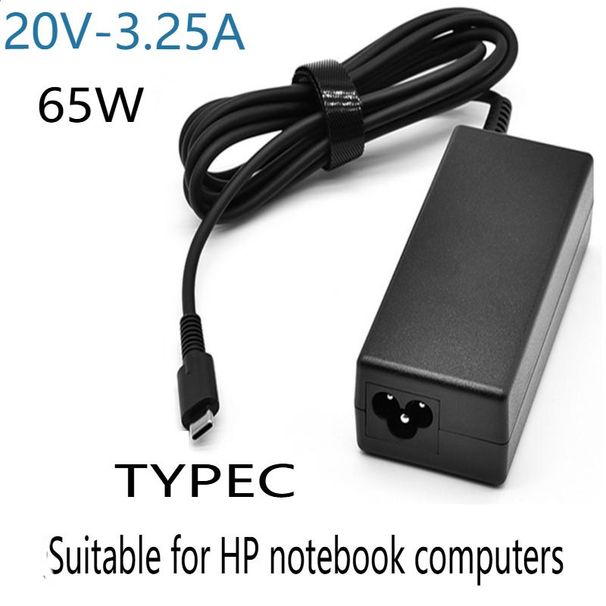 Cargador rápido USB-C PD de 65 W, compatible con portátiles HP - Adaptador de corriente de 20 V y 3,25 A_voghion.com