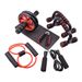 Bauchrad-Push-Up-Kombinationsset, multifunktionales Bauchmuskelrad, umfassendes Trainingsgerät, Fitness, siebenteiliges Set_voghion.com