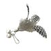 Small Size Polka Dot Pet Toy Pearl Chicken Teaser Cat Wand Feather Replacement Head Mini_voghion.com