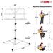 5Core Music Stand For Sheet Music Portable Tripod Adjustable Folding Note Holder - MUS FLD WH_voghion.com