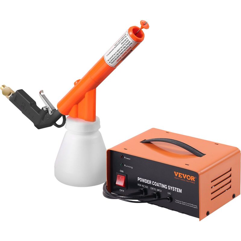 VEVOR Powder Coating System, 50KV Electrostatic Output Powder Coating Kit With Foot Switch, Spray Gun, Nozzles And Powder Cups, Powder Coating Equipment For Home DIY And Commercial Production_voghion.com