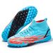 Scarpe da calcio alte TF per ragazzi e ragazze, tacchetti per allenamento e campi in erba, scarpe da calcio per ragazzi_voghion.com