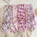 Fascia per capelli sottile e stretta in seta, stile francese, viola, lunga e versatile, per donna, con fiocco e sciarpa al collo fluente_voghion.com