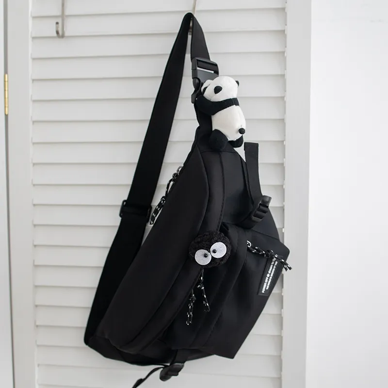 Fashion Crossbody Bag Men Women Street Skateboarding Riding Bag Korean Multifunctional Bag_voghion.com