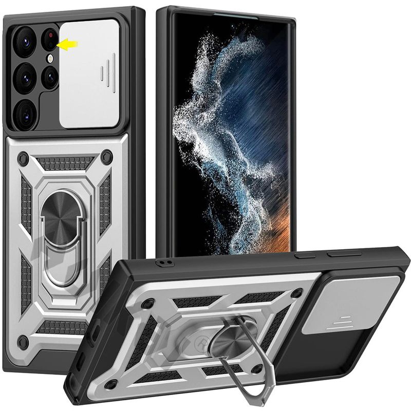 Slide Camera Lens Case for Samsung Galaxy S22 Ultra S21 Plus Note 20 Ultra S20 FE A32 A52 A72 Military Grade Bumpers Arm_voghion.com