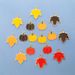 Set di 32 ciondoli fai da te per il Ringraziamento e Halloween - Ciondoli autunnali a forma di foglia d'acero e zucca per realizzare collane e bracciali_voghion.com