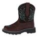 Bota feminina de cano médio HPIOPL, modelo Cowboy 6090, em couro bordado de alta qualidade, ideal para outono e inverno (lote 20210915)._voghion.com