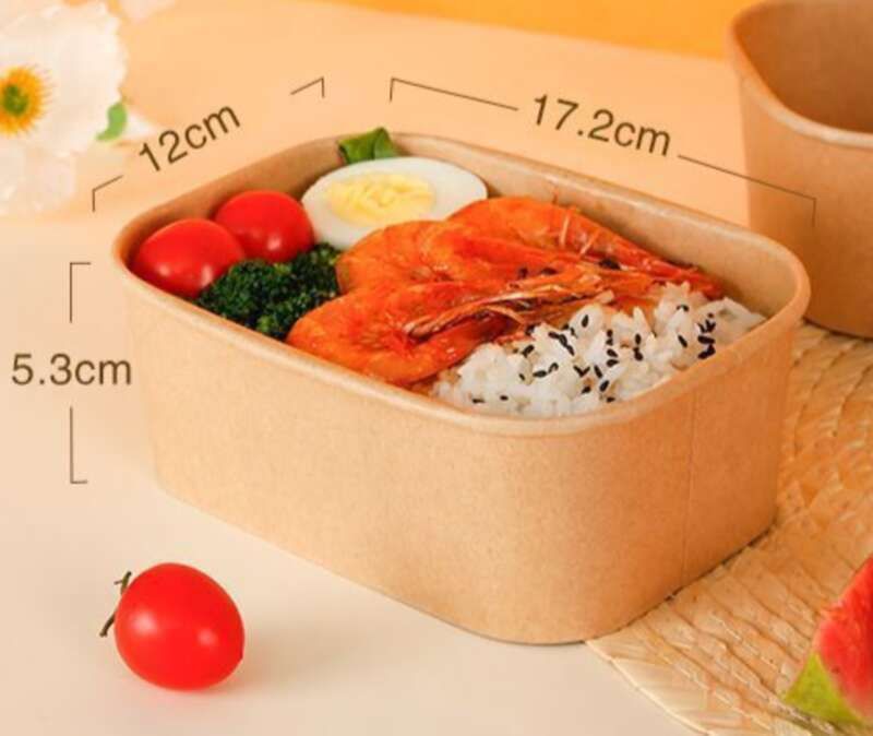 【 3 Deeg waarme Verkaf 9456 Stéck 】 Kraft Wegwerf Quadratverpackung Camping Picknick Mëttegiessen Box, Mikrowell Heizung Leck_voghion.com