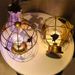 LED Globe Form Nachtlicht Eisen Kunst Beleuchtung Wohnzimmer Dekoration Atmosphäre Europäischen Stil Ornament_voghion.com