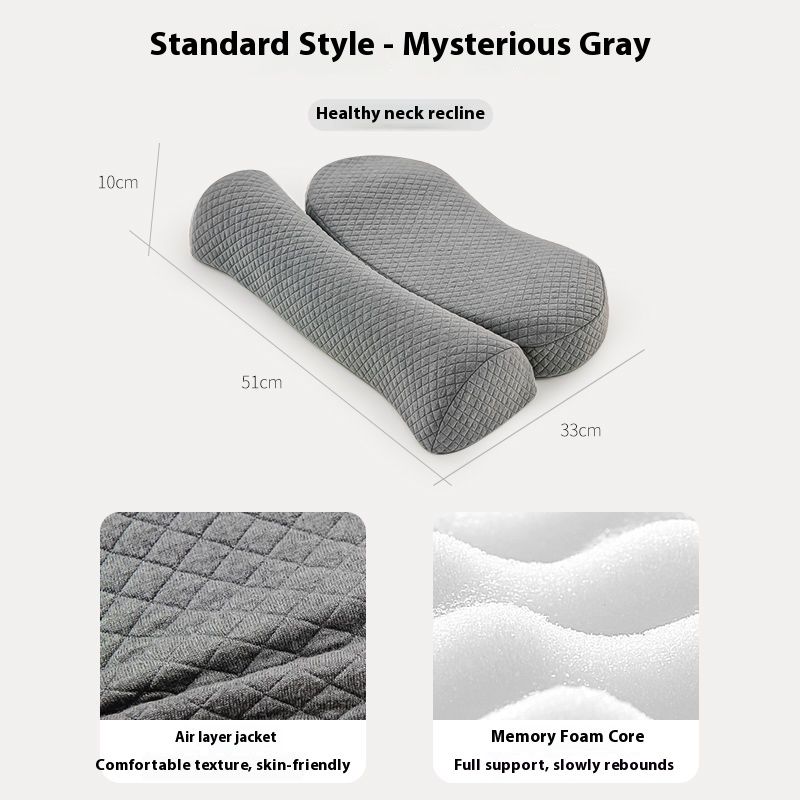 Memory Foam Traction For Adults Home Use Single Repair Nap Soft Support Breathable Neck Protection Pillow_voghion.com