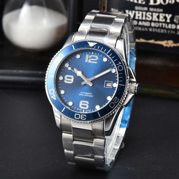 Herrklocka Lang Brand Automatisk Mekanisk Stålbälte Affärsserie Fritids Spiralkalender_voghion.com