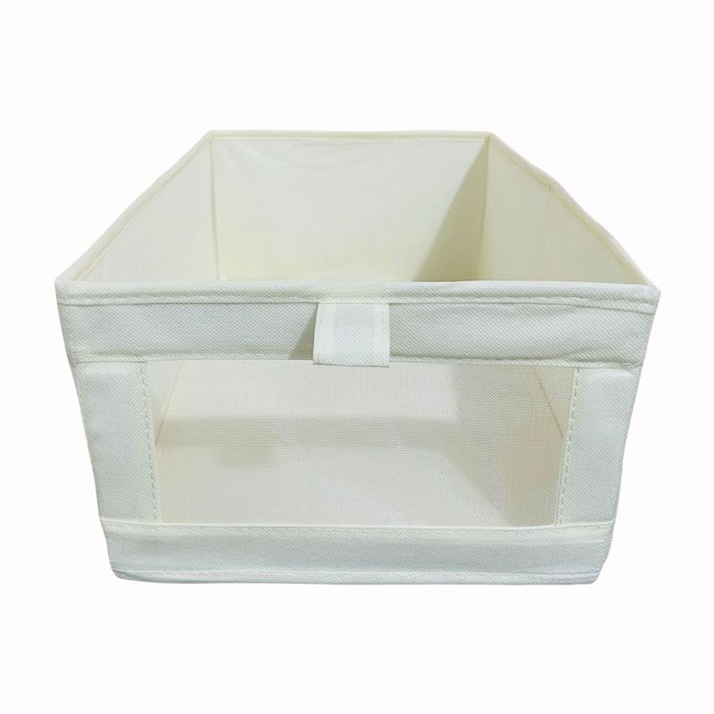 Visible Network Clothes Storage Box Fabric Cotton And Linen Storage Box Clothing Storage Home Wardrobe Storage Box_voghion.com