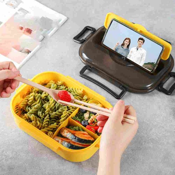 2 pezzi Bento Box contenitore per alimenti in stile giapponese contenitore per il pranzo isolato scatole per la colazione materiale paglia di grano scatola per il pranzo_voghion.com