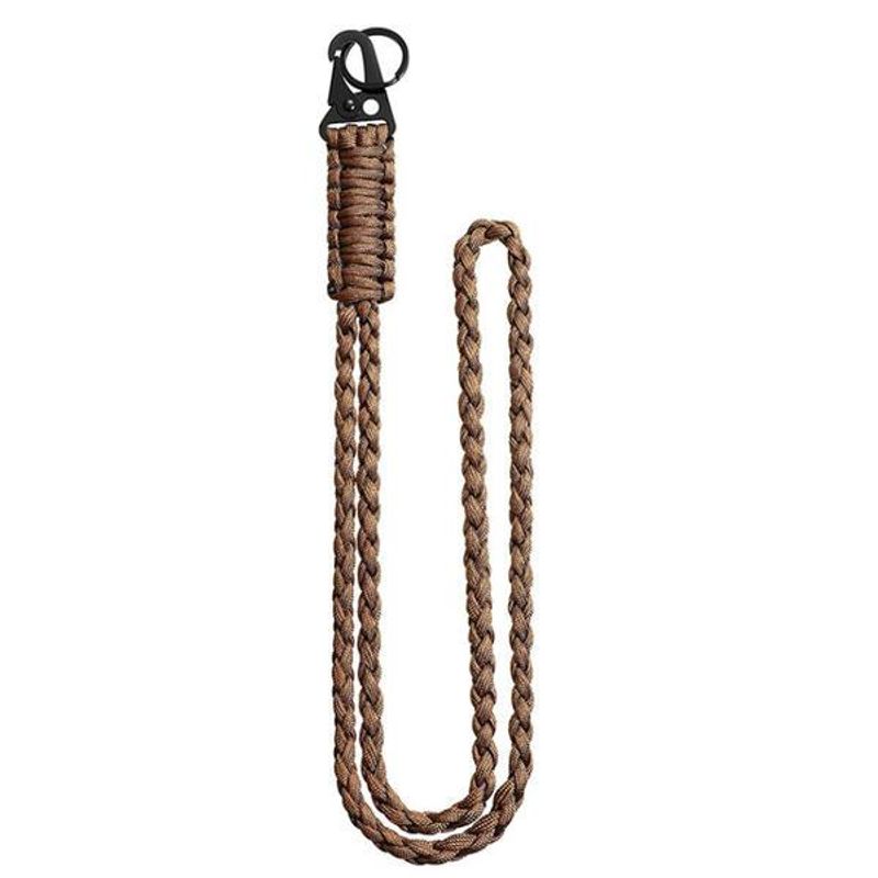 Heavy-Duty Braided Neck Lanyard Keychain For Men Women Outdoor Survival Paracord Necklace With Camera Wallet And Keys_voghion.com