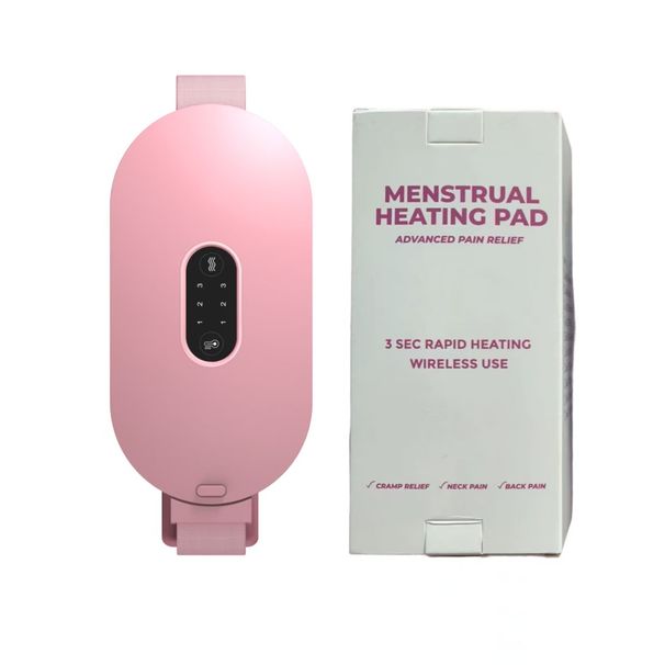 Cintura riscaldante intelligente per donna - Fascia massaggiante calda a 6 temperature con controllo tramite app, tessuto in velluto di cervo ultra morbido per dolori mestruali_voghion.com