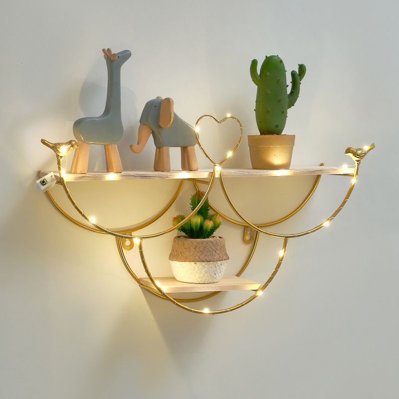 Kreatywny Nordic Ins Home Decor Restauracja Wisząca dekoracja Salon Wisząca sypialnia Półka ścienna_voghion.com