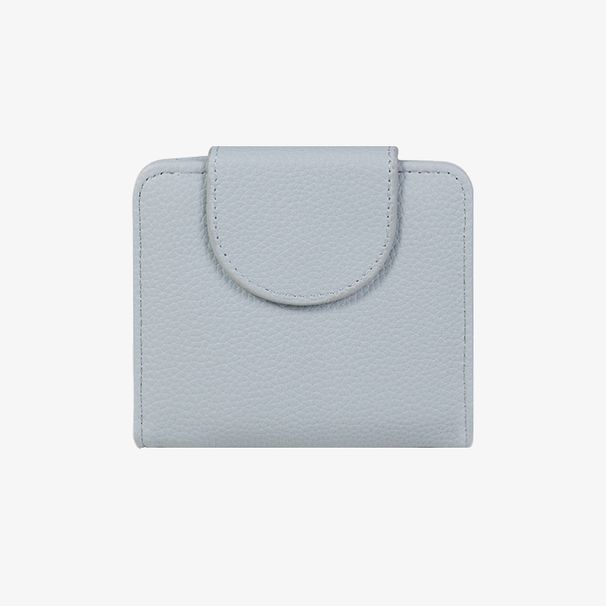 Portafoglio piccolo corto dopamina abbinato al colore portafoglio da donna ins tinta unita semplice portamonete multifunzionale porta carte_voghion.com