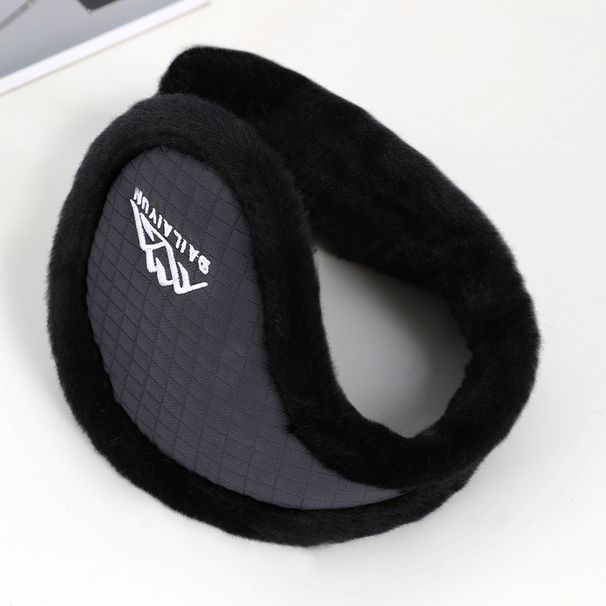 Paraorecchie invernali da uomo - Scaldaorecchie in pile spesso per il freddo, protezione antivento per le orecchie all'aperto per ciclismo, corsa e uso quotidiano_voghion.com