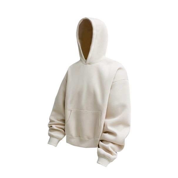Felpa con cappuccio in velluto a coste da uomo – Pullover oversize con morbida fodera spazzolata, vestibilità comoda per autunno e inverno, capo essenziale per lo streetwear in 10 colori_voghion.com