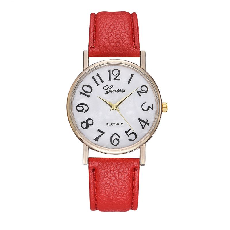 Women's Watches Shell Leather Belt Watch Large Digital Fashion Women's Watch_voghion.com