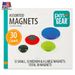 For Whiteboard Covered Office 30 Buttons Magnets Round Assorted Magnetic 5 - Counts School Refrigerator C Home Pen+Gear Plastic_voghion.com