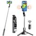 Bluetooth Handheld Telescopic Mobile Phone Selfie Stick, Tripod Micro-single Camera Holder Outdoor Live Broadcast_voghion.com