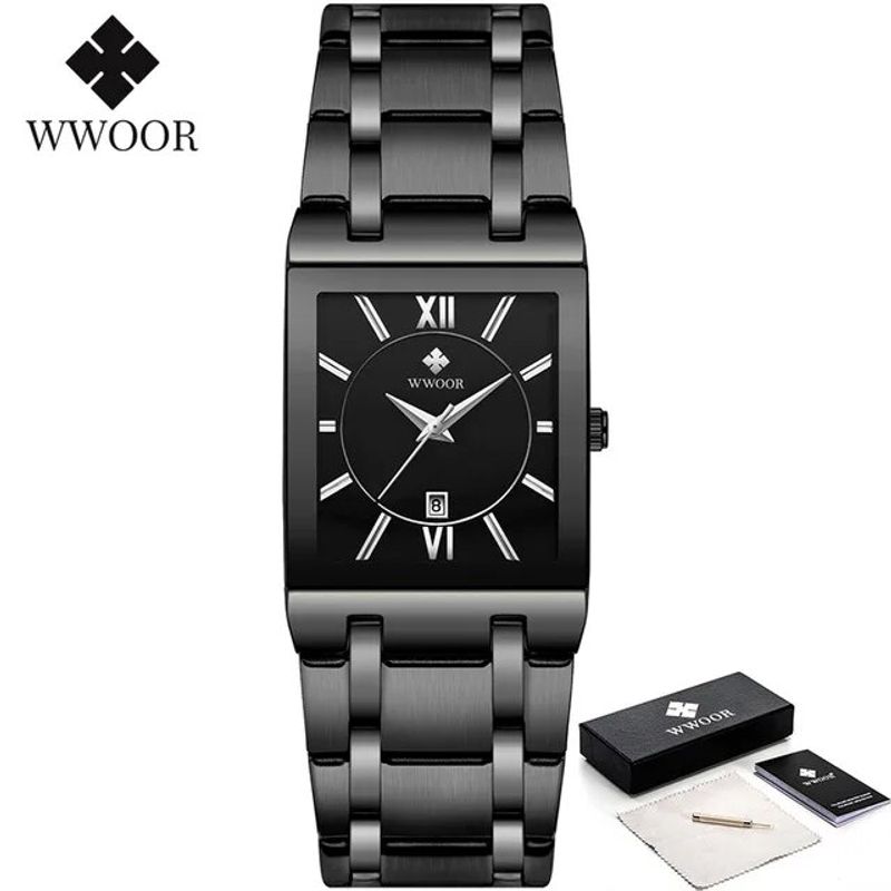Mujer Topmærke Luksus Dameur Mode Firkantet Rose Guld Armbåndsure Kvinder Kjole Sports Ur Gave Montre Femme_voghion.com