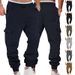 Cargo-Jogginghose mit Fleecefutter für Herren – Lockere Passform, mehrere Taschen, Kordelzug in der Taille, lässig und sportlich für den Winter_voghion.com