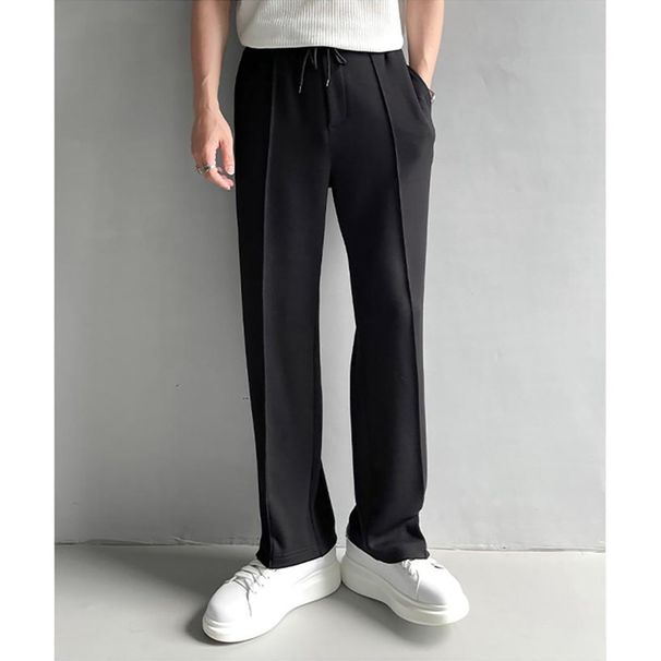 Herrenbekleidung Nische Einfache Freizeithose Sommer Neue Lose Spitze Weites Bein Vielseitige Jogginghose Gerade Lange Hose_voghion.com