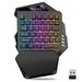 One-handed Game Keyboard 2.4G Wireless Charging Model RGB Luminous Left-hand E-sports Game Keypad Source Factory_voghion.com