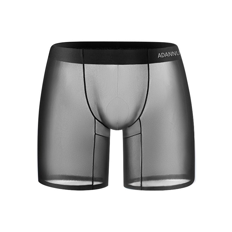 1/3 pezzi Boxer trasparenti da uomo in seta ghiacciata 0,01 Tessuto ultrasottile Mutande trasparenti Intimo boxer senza cuciture_voghion.com