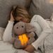 Bear Breathing Adorable Light Soothing Sleep Music Plush Toy For Babies Toddlers And_voghion.com