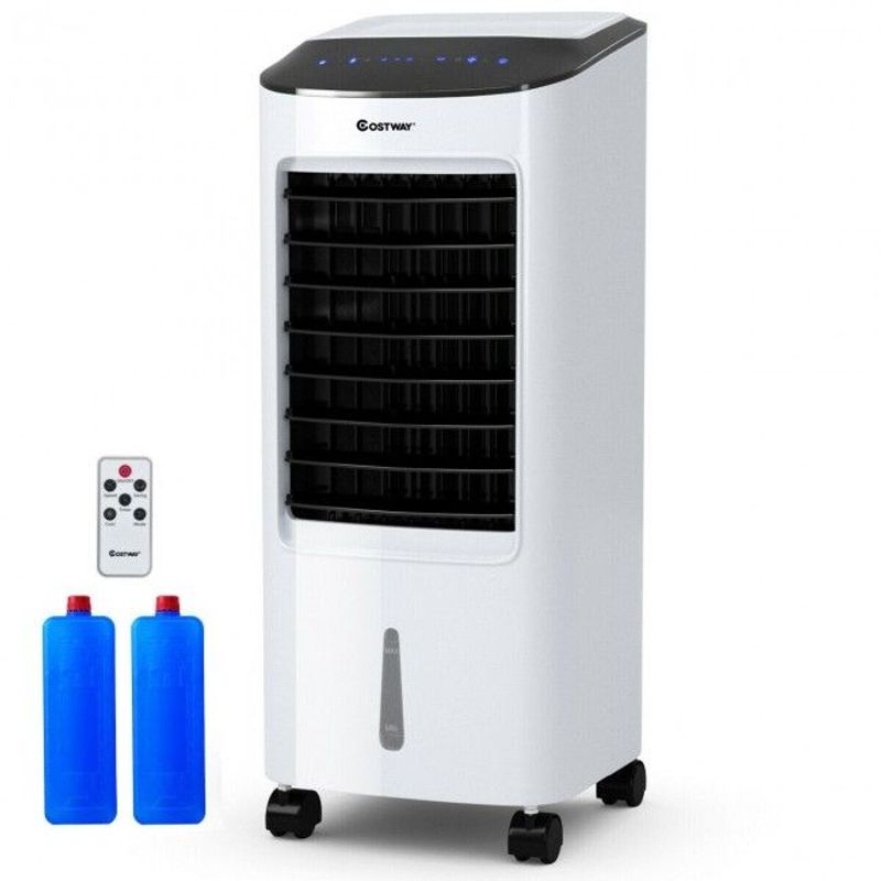 Evaporative Portable Air Cooler Fan Humidifier With Remote Control For Home And Office_voghion.com