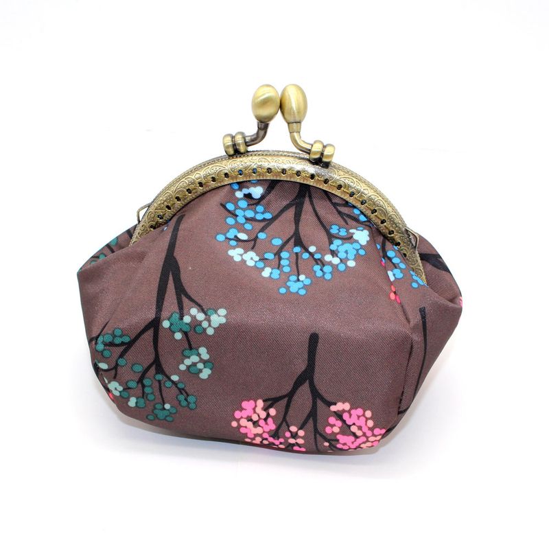 New waterproof fabric coin purse creative ladies clutch printed coin bag coin bag wholesale_voghion.com