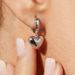 Vintage Heart Pendant Earrings Light Luxury Minimalist Jewelry Dainty Drop Earrings 925 Silver_voghion.com