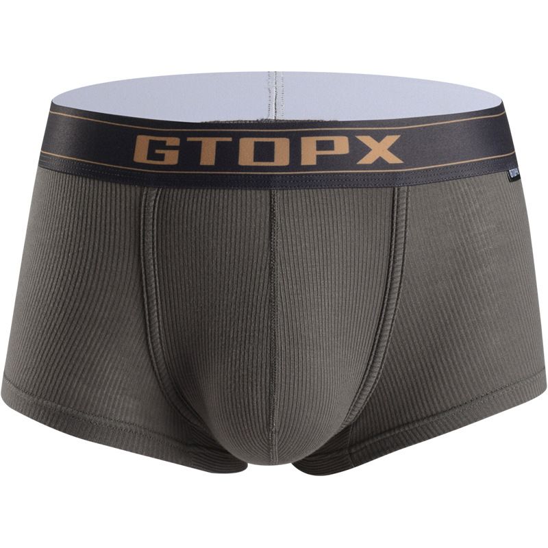 Men's clothing Men's low waist single layer summer thin angular sports breathable thread sweat absorption boxer briefs_voghion.com