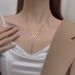 2025 Femmes Mode Élégant V-forme Géométrique En Acier Inoxydable Pendentif Barre Exquis Long Collier Pour Femmes, Bijoux De Soirée_voghion.com