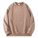 350GSM Heavyweight Washed Cotton Crewneck Sweatshirt – Oversized Drop Shoulder Unisex Pullover (Vintage Wash, Solid Colors, M-XXXL)_voghion.com