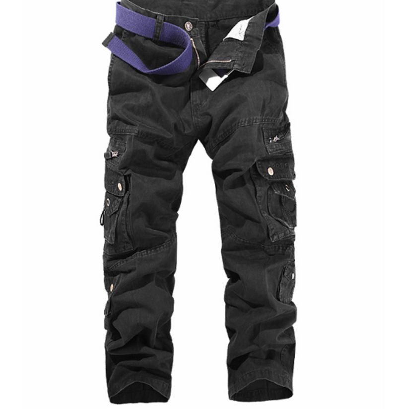 Lässige Multi-Bag-Hose, Cargohose for Herren, grande Cargohose, Armeehose_voghion.com
