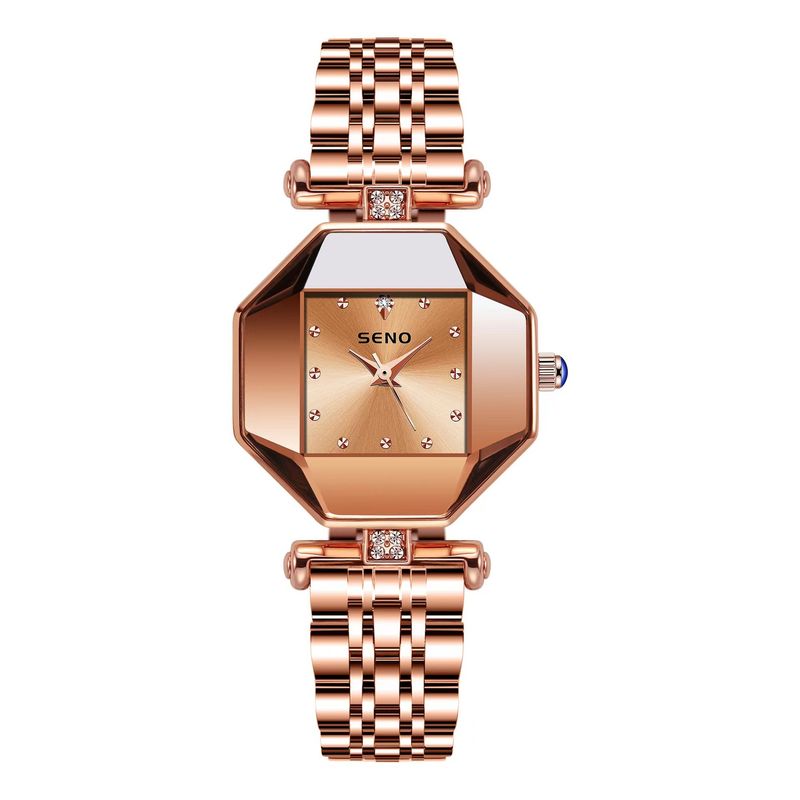 Chennuo SENO marque bracelet en acier petite montre à quartz de mode pour femmes carrées_voghion.com