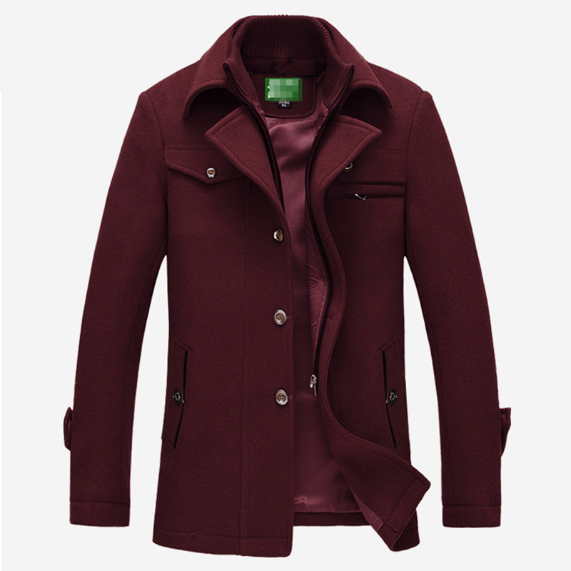  Keel Trenchcoat für Herren aus Wollstoff_voghion.com
