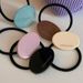 Stile coreano semplice, tutto abbinato, anello geometrico ovale in acrilico, personalità alla moda, elegante corda per capelli, coda di cavallo, elastico_voghion.com