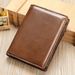 Handmade Cowhide Wallet Men's Genuine Leather Anti Theft Wallet High End Large Capacity Wallet_voghion.com