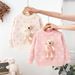 Mädchen-Bär-Pullover, kleine Mädchen-Prinzessin, stilvoller Pullover_voghion.com