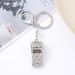 Exquisite Rhinestone Double-layer Whistle Keychain, Metal Crystal Whistle, Car Pendant, Keyring, Small Gift._voghion.com