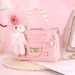 Borsa a tracolla da donna autunno inverno 2024 con motivo a orso dei cartoni animati, per ragazze, alla moda, con perle_voghion.com
