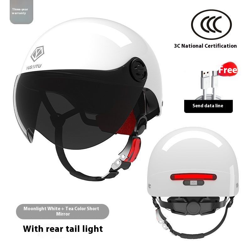 Bike Unisex Four Seasons 3C Certified Electric Bicycle Summer Sun Protection Safety Helmet With Bluetooth_voghion.com