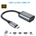 USB C to HDMI/VGA/DP/Mini DP Adapter 4K Cable USB Type C to HDMI Adapter Compatible with MacBook Pro iPad Pro Surface Book XPS_voghion.com