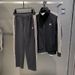 Man's clothing Knit jacquard ribbon splicing sportswear suit men's handsome stylish zip-up sweatpants_voghion.com