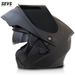 Full Face Motorcycle Helmet – Dual Visor Modular Flip-Up Design With 8 Lens Options (Matte Black/White/Carbon Fiber) – High-Impact ABS Shell_voghion.com
